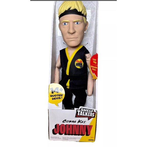 12" Talking Plush Johnny Cobra Kai Series Pull String Toy Collectible New In Box - Picture 1 of 6